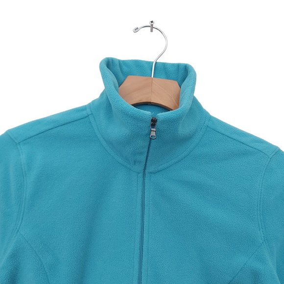 Express Sweatshirt Womens Medium Green Fleece 1/2 Zip Long Sleeve Cozy Comfy - Picture 3 of 11